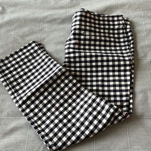 Cropped checkered pant